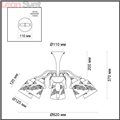 Потолочная люстра Paessaggio 3618/5C от Lumion (3)