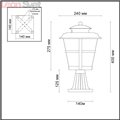 Уличный светильник на столб 4052/1B Aletti от Odeon Light (3)