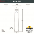 Наземный уличный светильник Elisa DS2.564.000.AXD1L Fumagalli (3)