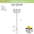 Уличный фонарь Saba K22.158.S30.BYF1R Fumagalli (3)