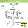Уличный фонарь Saba K22.158.S21.BYF1R Fumagalli (2)