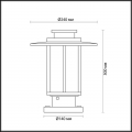 Уличный светильник на столб 4047/1B Mito от Odeon Light (2)