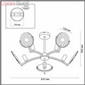 Потолочная люстра Lunapiena 3510/5C от Lumion (3)