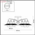 Потолочная люстра Ludacris 3513/6C от Lumion (3)