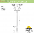 Уличный фонарь Ricu Bisso Bronze Cefa U23.157.S20.BXE27 Fumagalli (3)