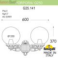 Настенный уличный светильник Globe 250 G25.141.000.WYE27 Fumagalli (2)