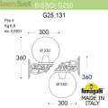 Настенный уличный светильник Globe 250 G25.131.000.WXE27DN Fumagalli (2)