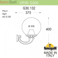 Настенный уличный светильник Globe 300 G30.132.000.WYE27 Fumagalli (2)