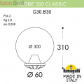 Уличный светильник Globe 300 G30.B30.000.WYE27 Fumagalli (2)