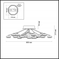 Люстра потолочная Stardust 3865/80CL от Odeon Light (5)