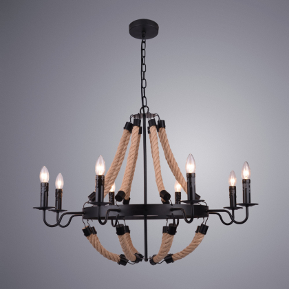 Подвесная люстра Marsiglia A8956LM-8BK от Arte Lamp