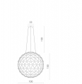 Подвесная люстра Cristallino 1610/02_SP-140 от Divinare (2)