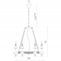 Люстра подвесная 8121/01 LM-6 из серии Dora от Divinare (5)