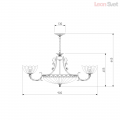 Подвесная люстра 6051/6+3 от Евросвет (7)