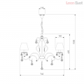 Люстра 12075/8 белый Strotskis от Евросвет (8)
