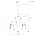 Люстра 12075/5 белый Strotskis от Евросвет (8)