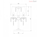 Настольная лампа 2045/3T хром/белый от Евросвет (7)