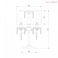 Настольная лампа 2045/3T хром/черный от Евросвет (6)