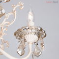 Люстра 3281/5 белый с золотом/тонированный хрусталь Strotskis от Евросвет (3)