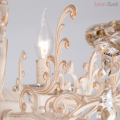 Люстра 3281/8 белый с золотом/тонированный хрусталь Strotskis от Евросвет (2)