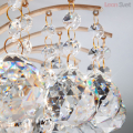 Люстра 3299/6 белый с золотом/прозрачный хрусталь Strotskis от Евросвет (2)