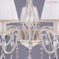 Люстра 3637/7 белый с золотом/прозрачный хрусталь Strotskis от Евросвет (4)