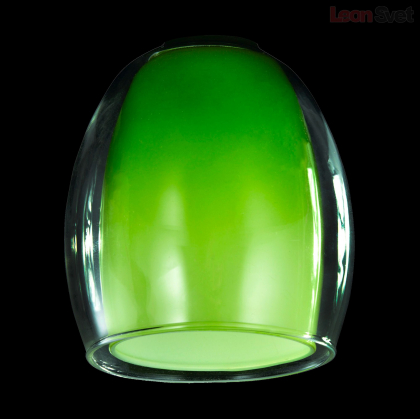 Плафон 9808 зеленый+прозрачный 70436 от Евросвет