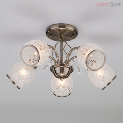 Потолочный светильник 30026/5 античная бронза от Евросвет