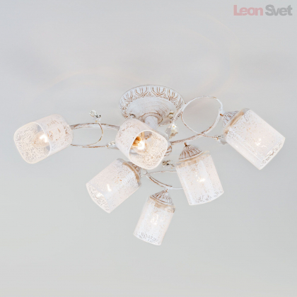 Потолочный светильник 30053/6 белый с золотом от Евросвет