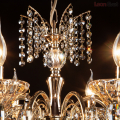 Подвесная люстра 10025/8 золото/тонированный хрусталь Strotskis от Евросвет (11)