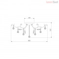Люстра 10042/12 античная бронза/прозрачный хрусталь от Евросвет (6)