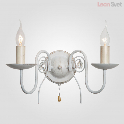 Настенный светильник 60018/2 белый с золотом от Евросвет