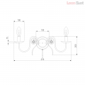 Настенный светильник 60018/2 белый с золотом от Евросвет (5)