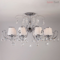 Потолочный светильник 10021/8 хром/прозрачный хрусталь Strotskis от Евросвет (2)