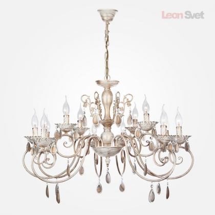 Люстра 10009/12 белый с золотом от Евросвет