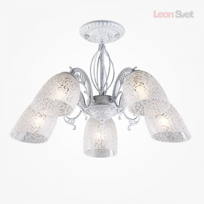 Люстра 70039/5 белый с серебром от Евросвет
