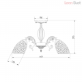 Люстра 70039/5 белый с серебром от Евросвет (7)