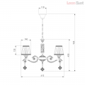 Подвесная люстра 60042/5 античная бронза от Евросвет (6)