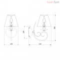 Настенный светильник 280/1 от Bogates (4)
