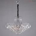 Люстра 10080/12 хром/прозрачный хрусталь Strotskis от Евросвет