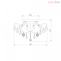 Люстра 10081/6 хром/прозрачный хрусталь Strotskis от Евросвет (11)