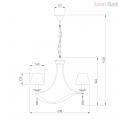 Подвесная люстра 60063/6 золото от Евросвет (8)