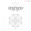 Потолочный светильник 305/8 Strotskis от Bogates (4)