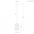 Подвесной светильник 50145/1 золотой от Евросвет (4)