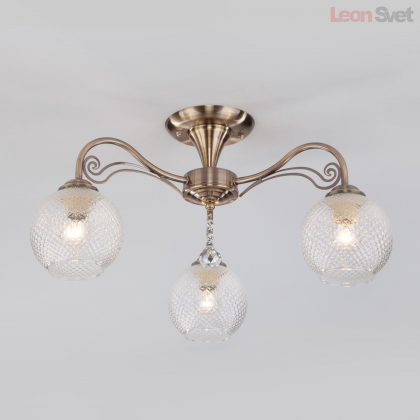 Потолочный светильник 30139/3 античная бронза от Евросвет