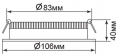 Точечный LED светильник 10W 4000К 28658 AL7929 Feron (2)
