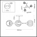 Люстра потолочная Giselle 4545/3C Lumion (5)