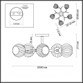 Люстра потолочная Giselle 4545/5C Lumion (5)
