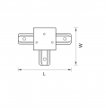 Соединитель T-образный однофазный Barra 501137 Lightstar (2)
