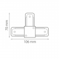 Соединитель T-образный однофазный Barra 502139 Lightstar (2)